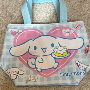 Cinnamoroll Blue & Pink Character Tote Bag